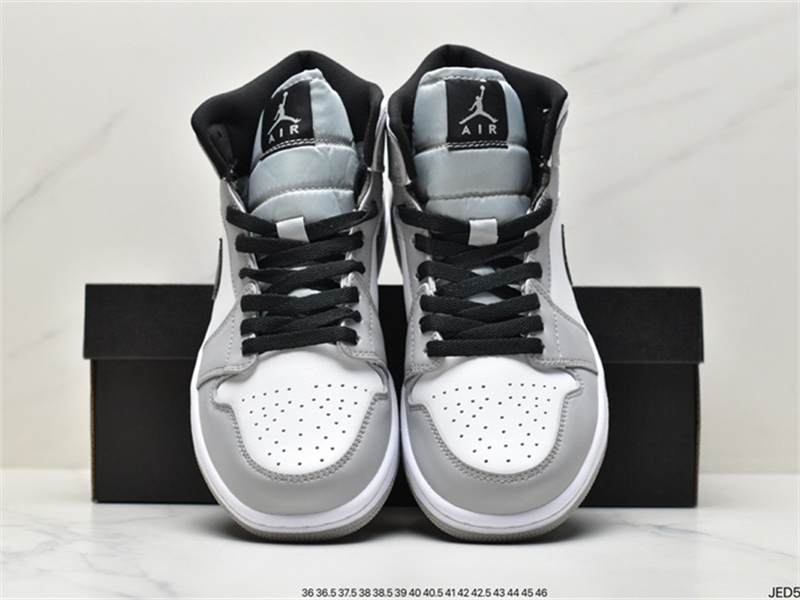 Jordan 1 Mid Light Smoke Grey 554724-092 - Image 6