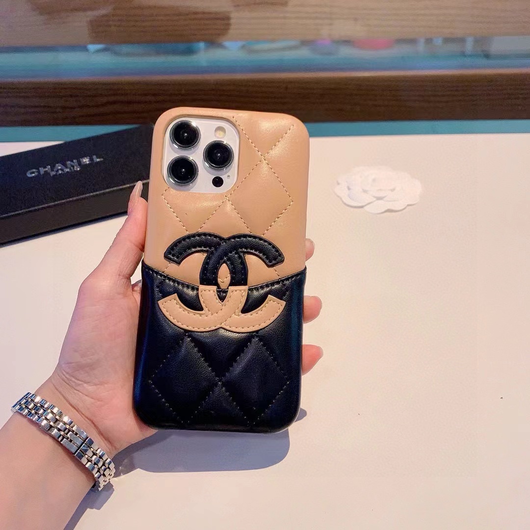 Chanel Two-Tone Logo Phone Case - Image 1