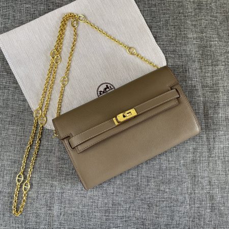 Hermes Kelly Chain Purse Bag - Image 15