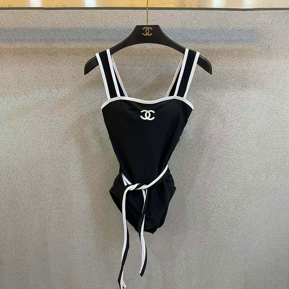 Chanel Bow One-piece Swimsuit Swimwear - Image 1