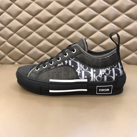 Dior B23 Black Low-top Canvas Shoes - Image 2