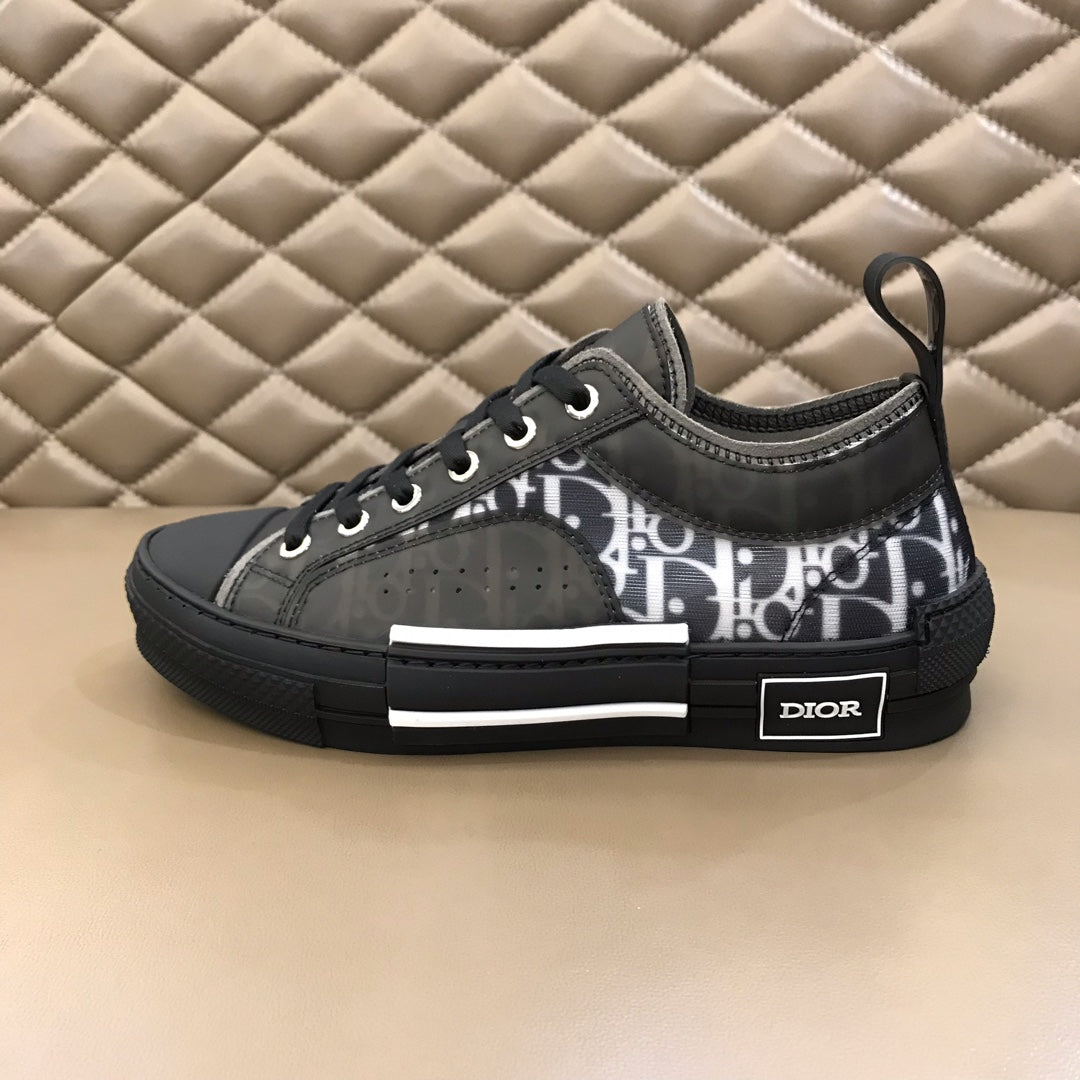 Dior B23 Black Low-top Canvas Shoes - Image 2