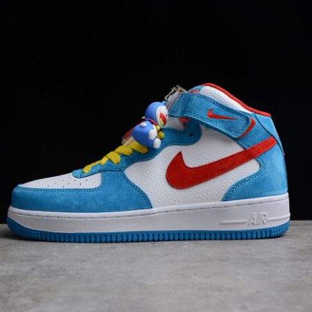 Nike Air Force 1 07 Mid Doraemon White Blue Red Yellow GB1236-160 - Image 2