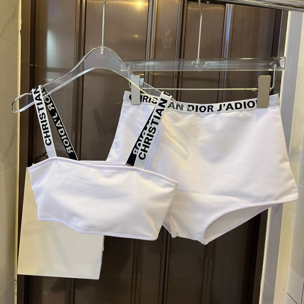 Dior One-piece Swimsuit With Shoulder Logo   Swimwear