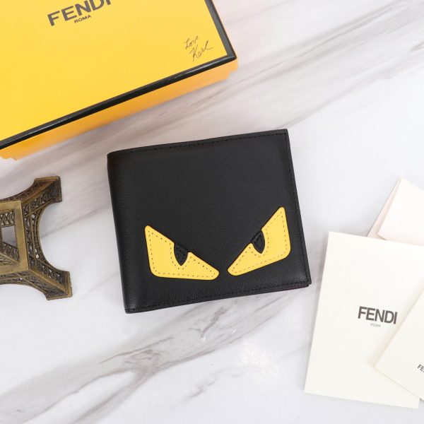 FENDI Contrast Color Design Wallte