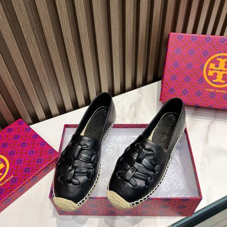 Tory Burch Leather Comfortable Fisherman Shoes   Sandals Slide - Image 3