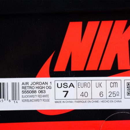 AIR JORDAN 1 HIGH OG BRED PATENT 555088-063 - Image 13