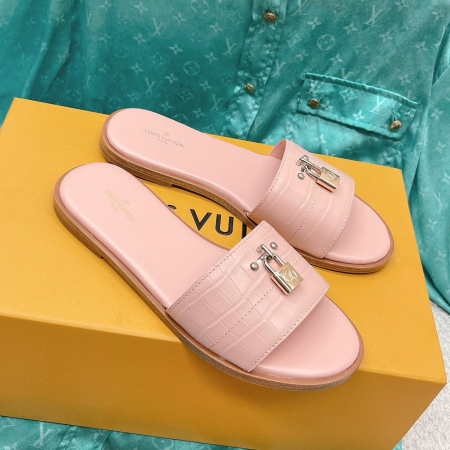 LV Leather Flip-flops Slide Sandal - Image 5
