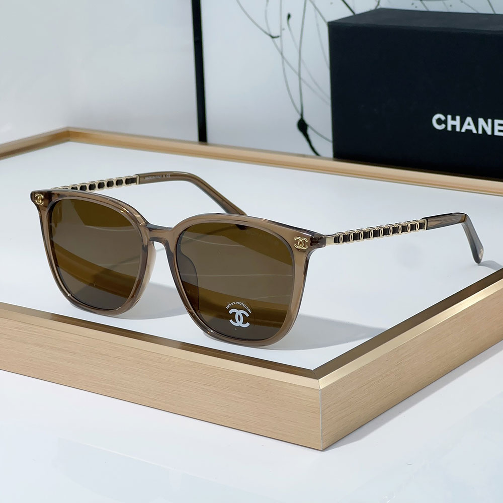 Chanel  Mirror leg Hollowed out Logo Sunglasses Top quality - Image 1