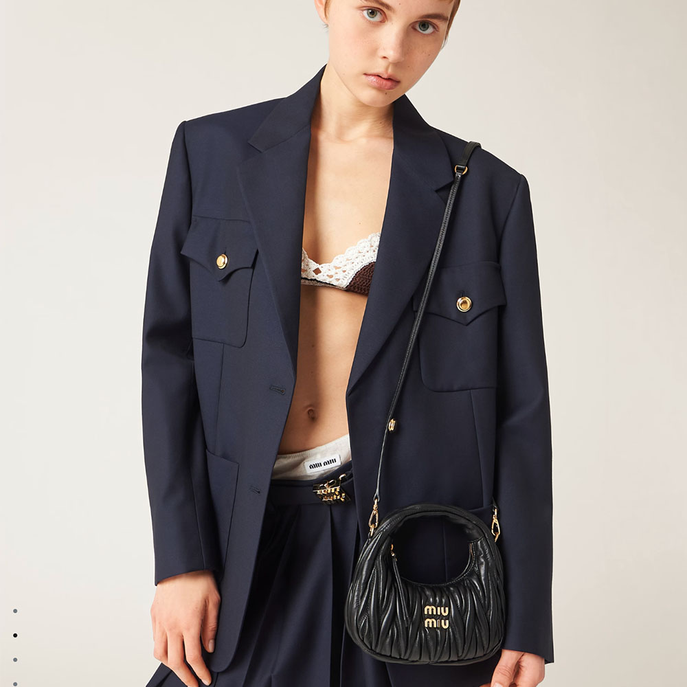 MIU MIU Wander Matelassé Hobo Bag Mini&Small - Image 2