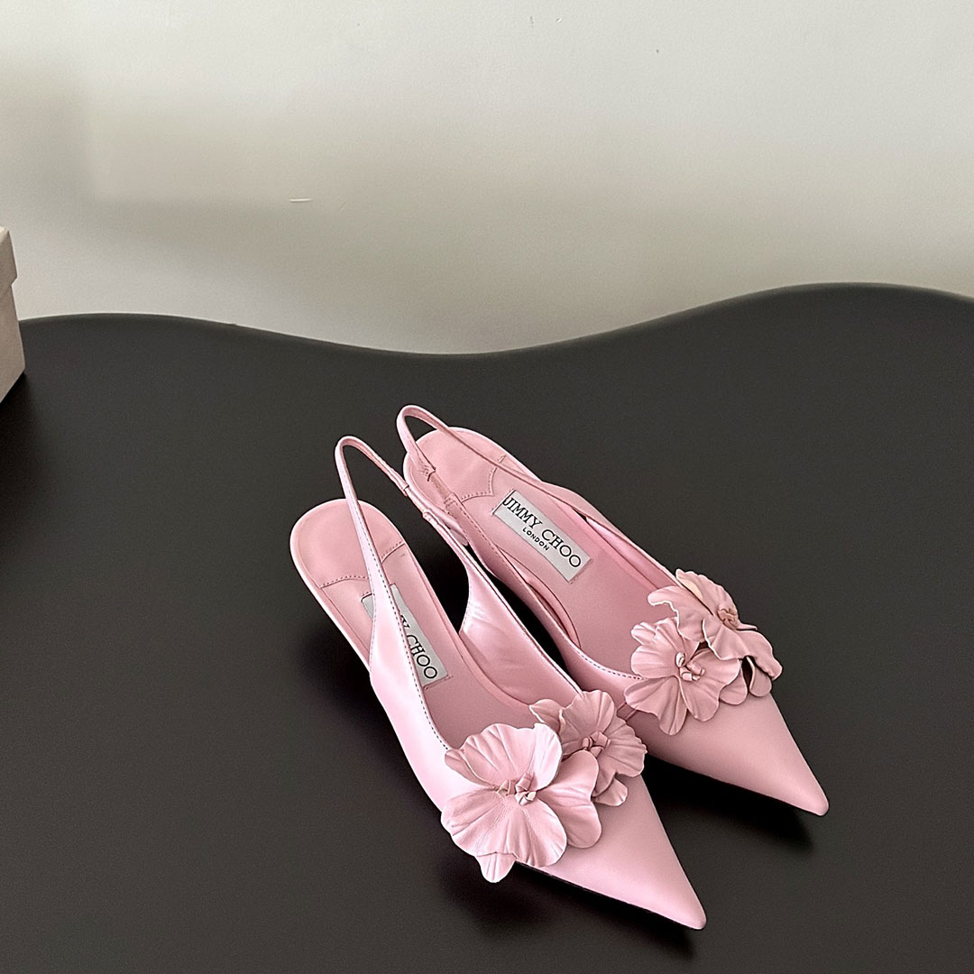 Jimmy Choo 3CM Stiletto Building And Baotou Slide Sandal - Image 4