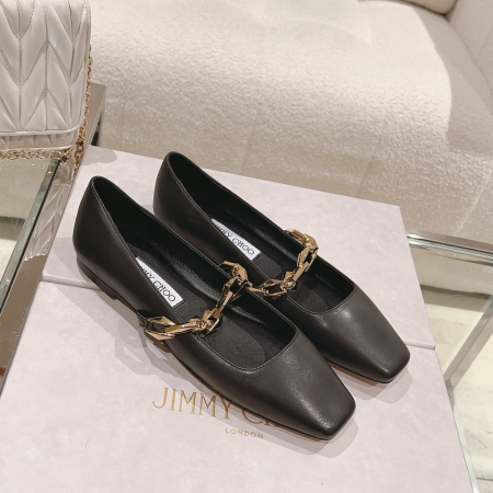 Jimmy Choo Diamond Leather Round Head Slide Sandal - Image 2