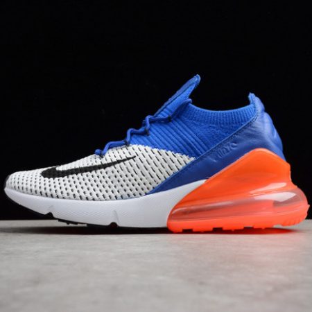 NIKE AIR MAX 270 FLYKNIT RACER BLUE/TOTAL CRIMSON AO1023-101 - Image 10