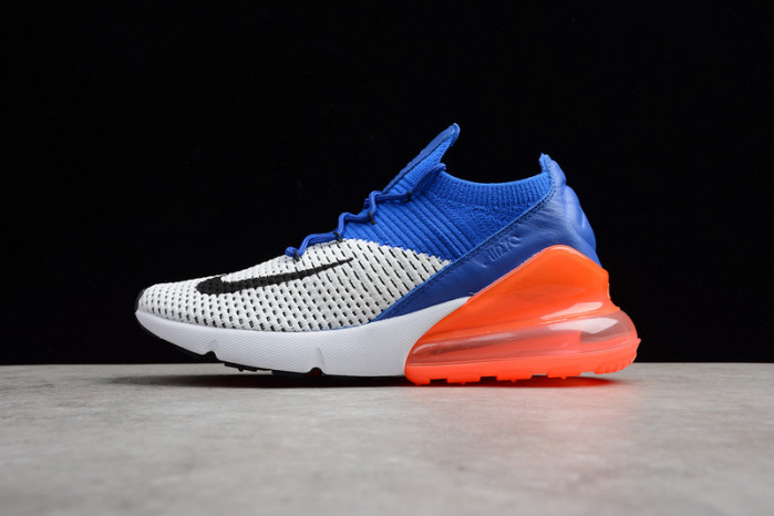 NIKE AIR MAX 270 FLYKNIT RACER BLUE/TOTAL CRIMSON AO1023-101 - Image 10
