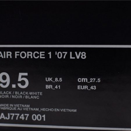 Nike Air Force 1 LV8 Utility BLACK AJ7747-001 - Image 9