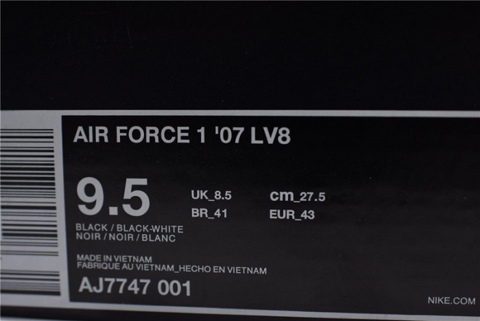 Nike Air Force 1 LV8 Utility BLACK AJ7747-001 - Image 9