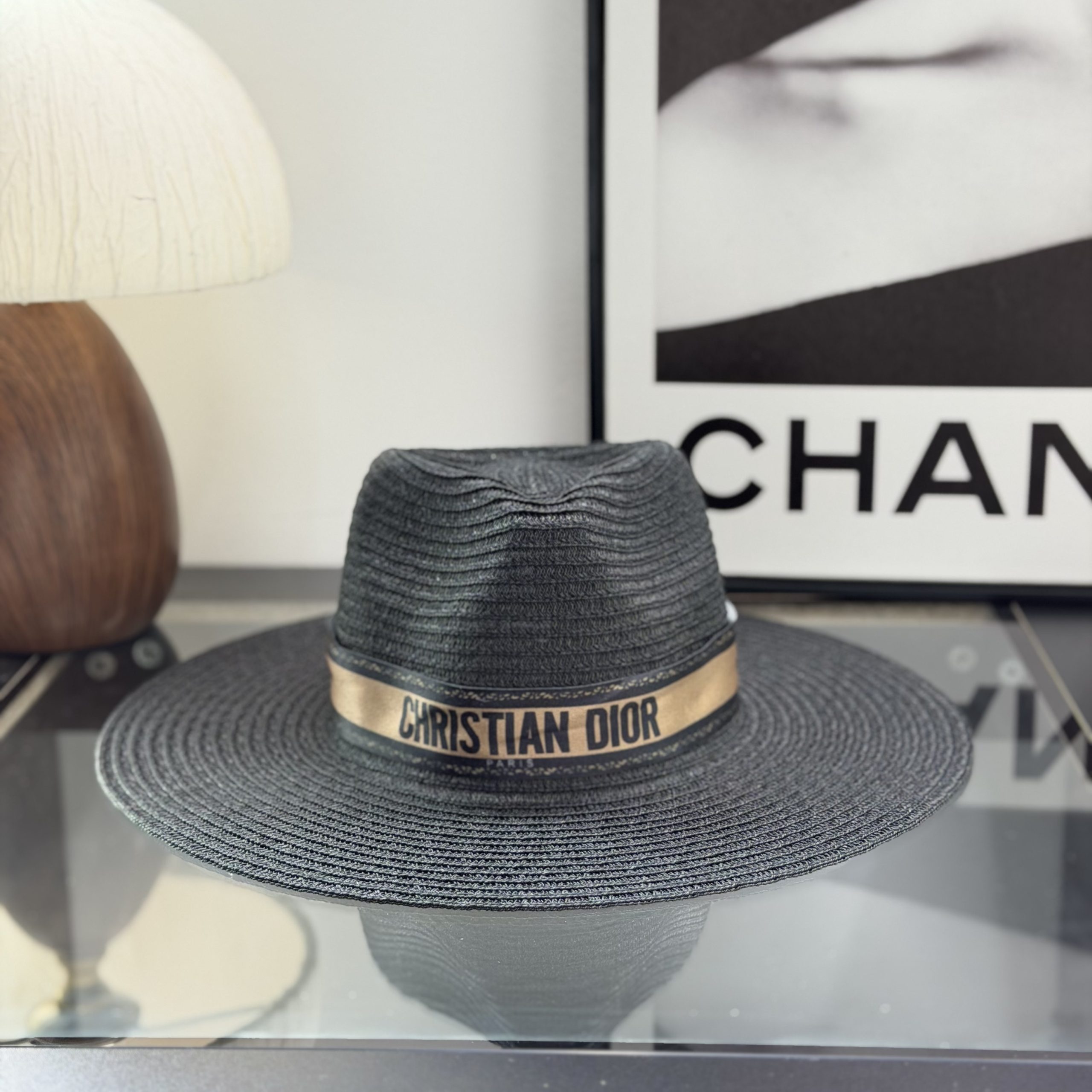 Dior Flat-Brimmed Straw Hat - Image 5