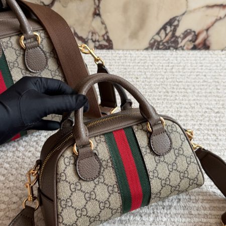 Gucci GG Supreme Ophidia GG Top Handle Bag - Image 6