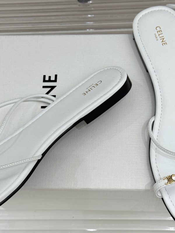 Celine Open-Toe Flat Sandals