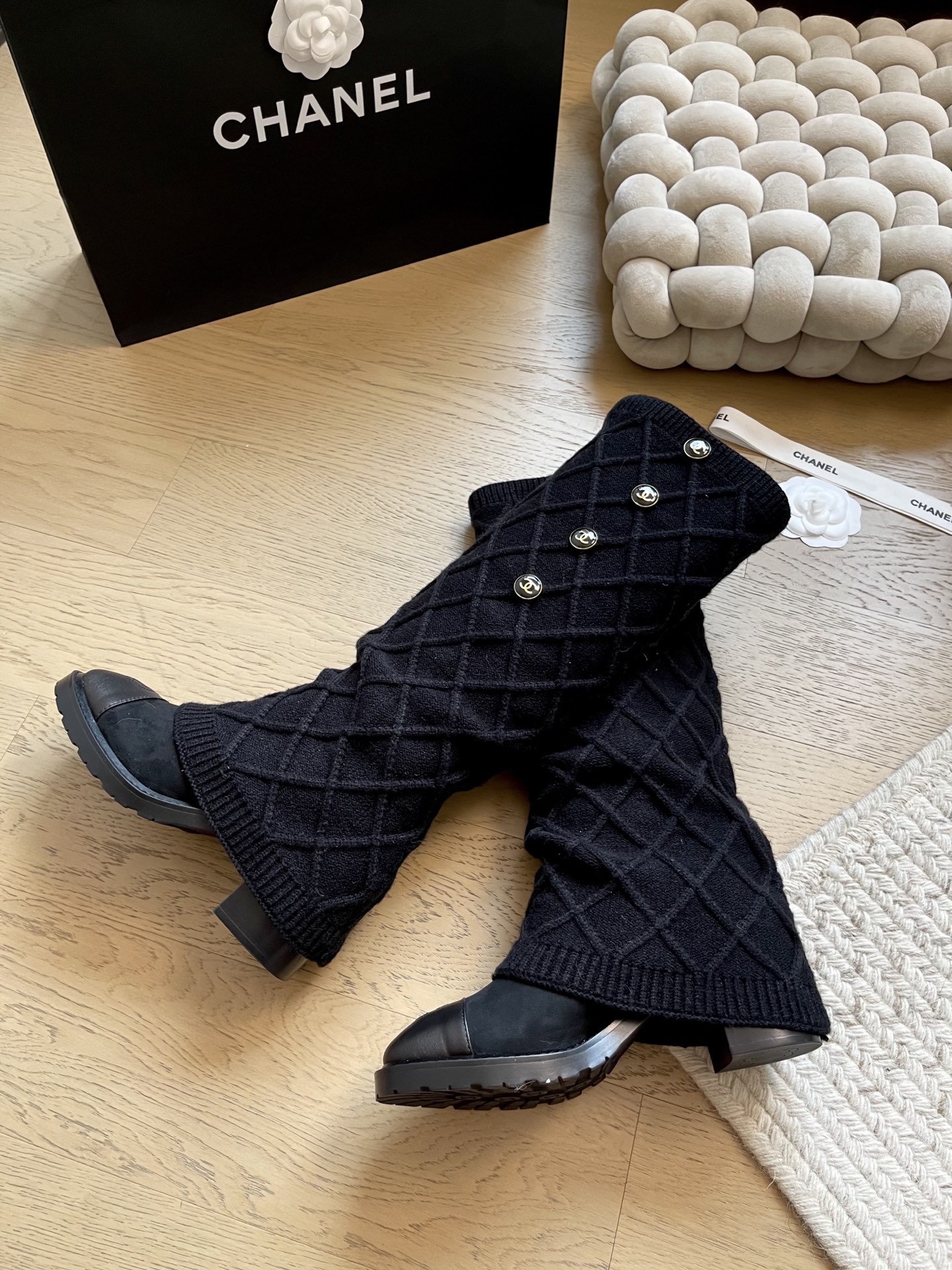 Chanel High-Top Boots - Image 1