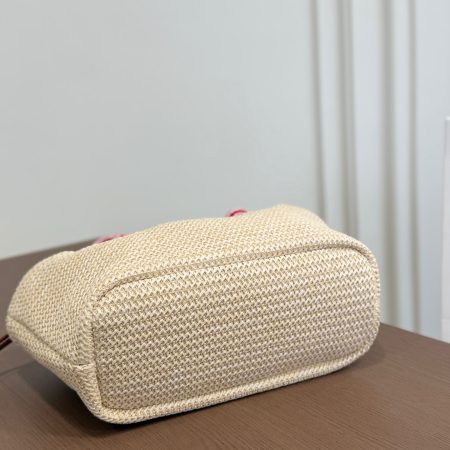 Prada Basket Tote Bag, Woven Straw Bag - Image 5