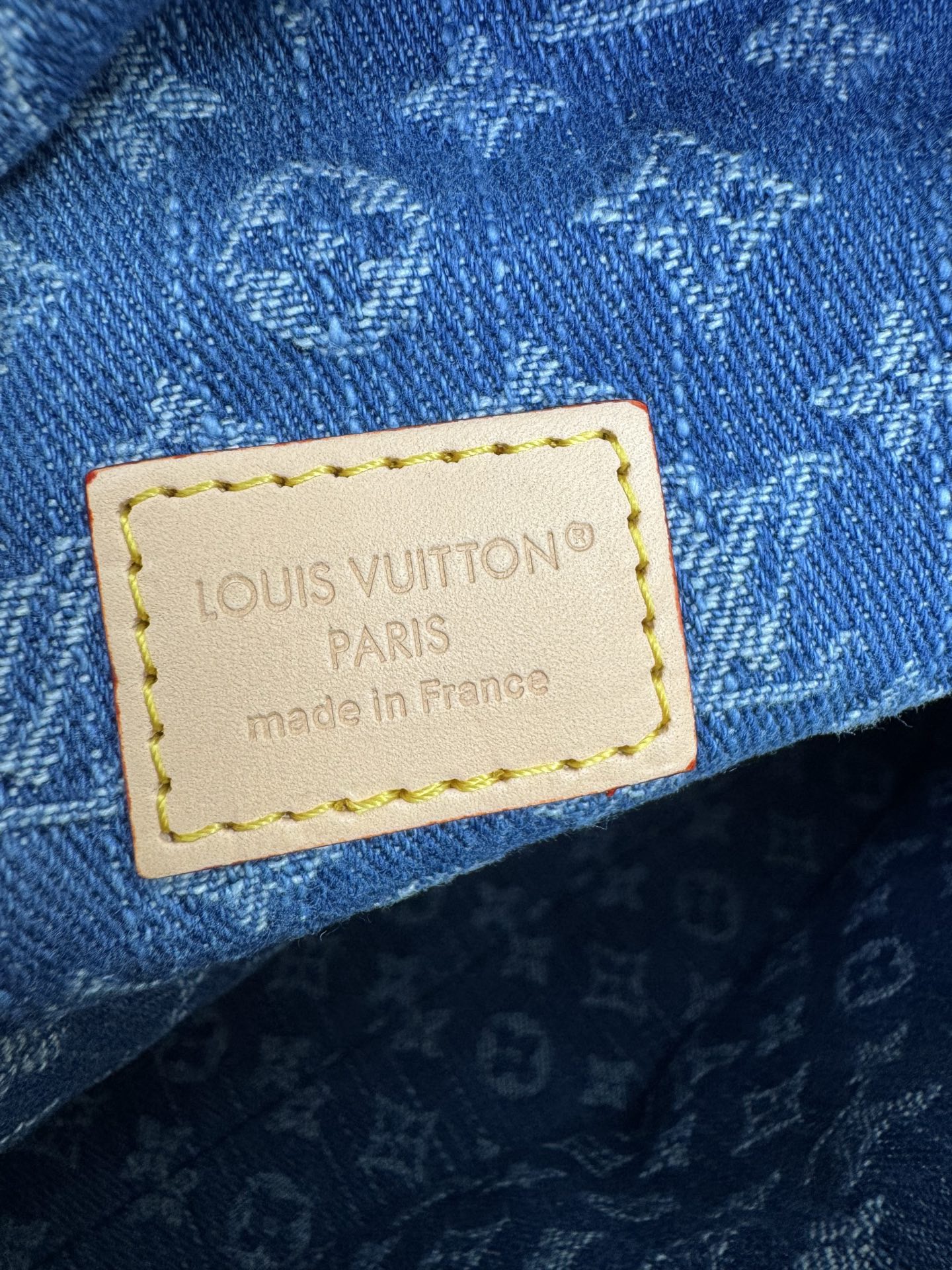 LV Baggy Monogram Denim Bag - Image 9