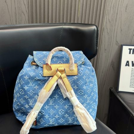 LV Montsouris Cargo Backpack Monogram Denim Bag - Image 4