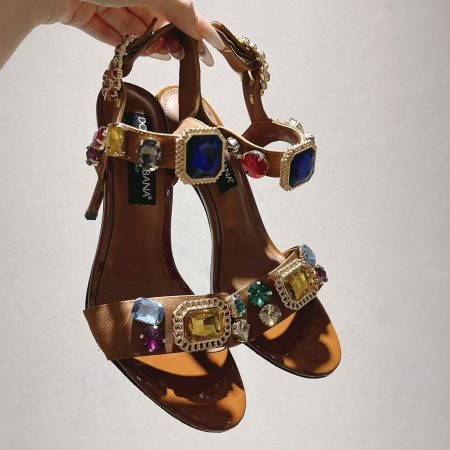 Dolce & Gabbana Straw Sandals - Image 3