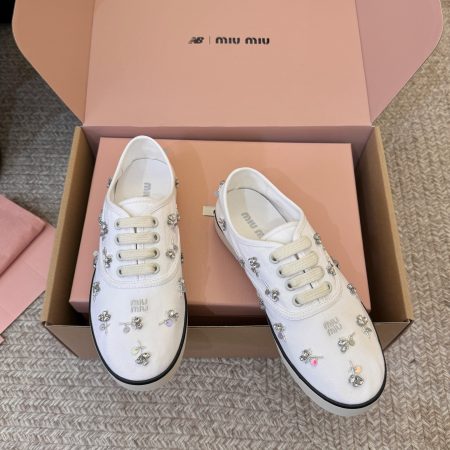 Miu Miu Embroidered Women Sneakers - Image 5