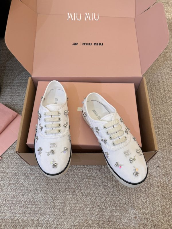 Miu Miu Embroidered Women Sneakers