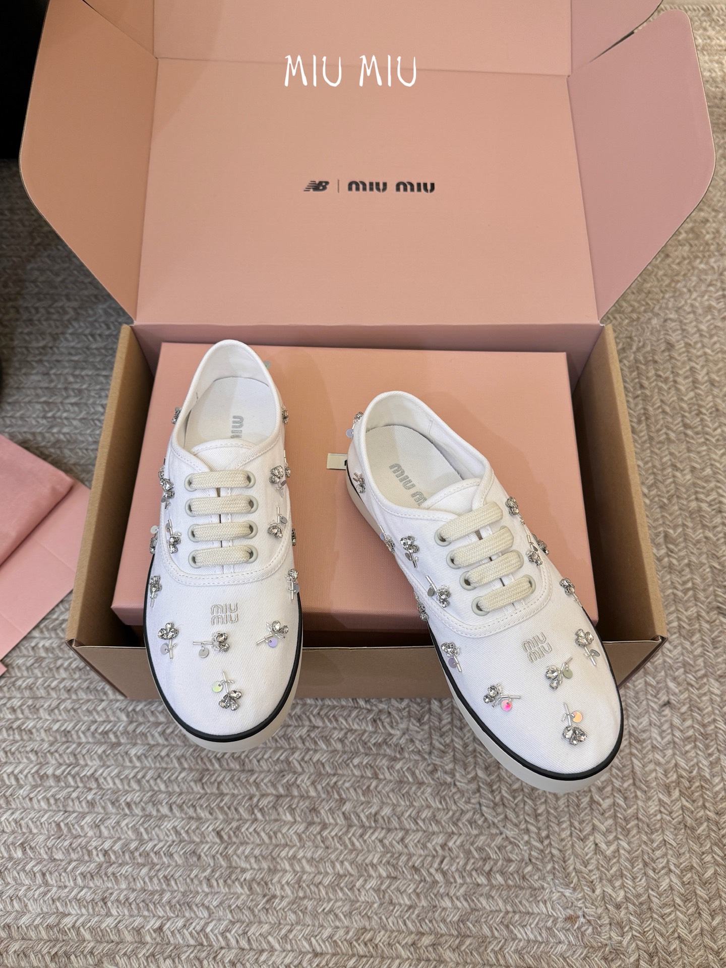Miu Miu Embroidered Women Sneakers - Image 5