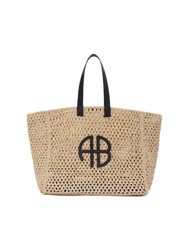 Anine Bing Straw Tote Bag