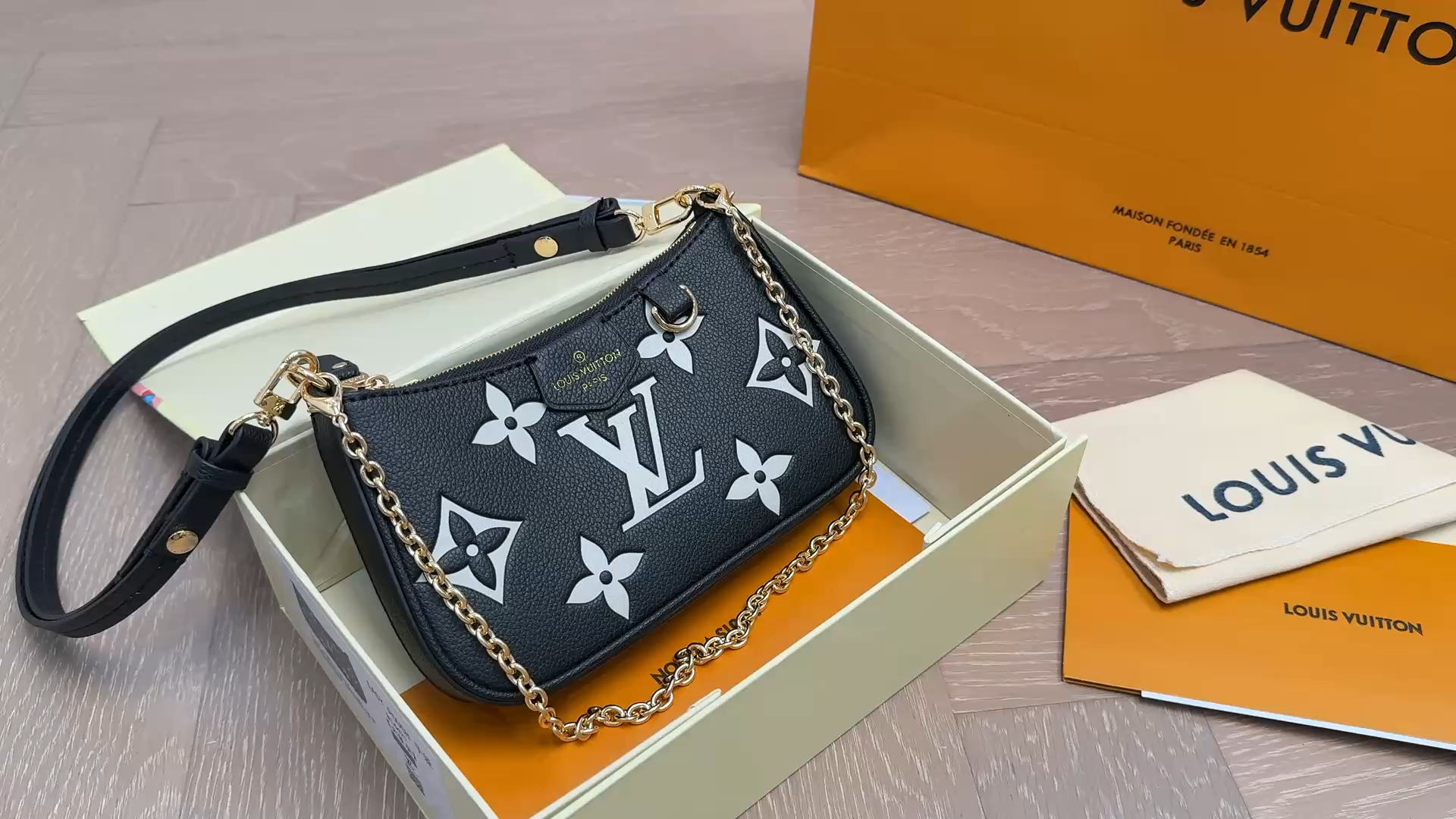Louis Vuitton Easy Pouch On Strap Monogram Empreinte Bag - Image 1