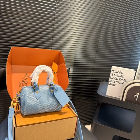 Lv denim pillow bag