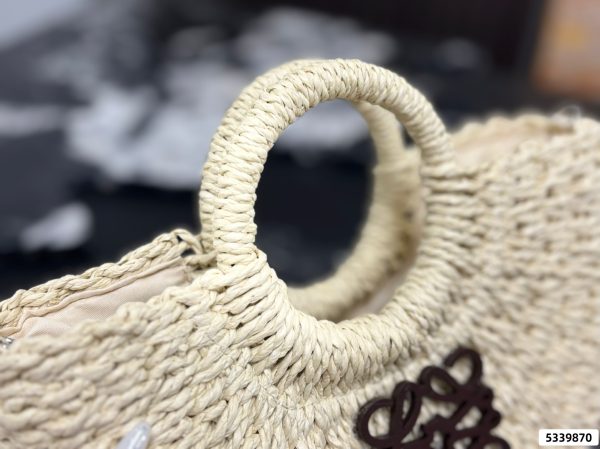 Loewe Anagram Basket Woven Shopping Bag