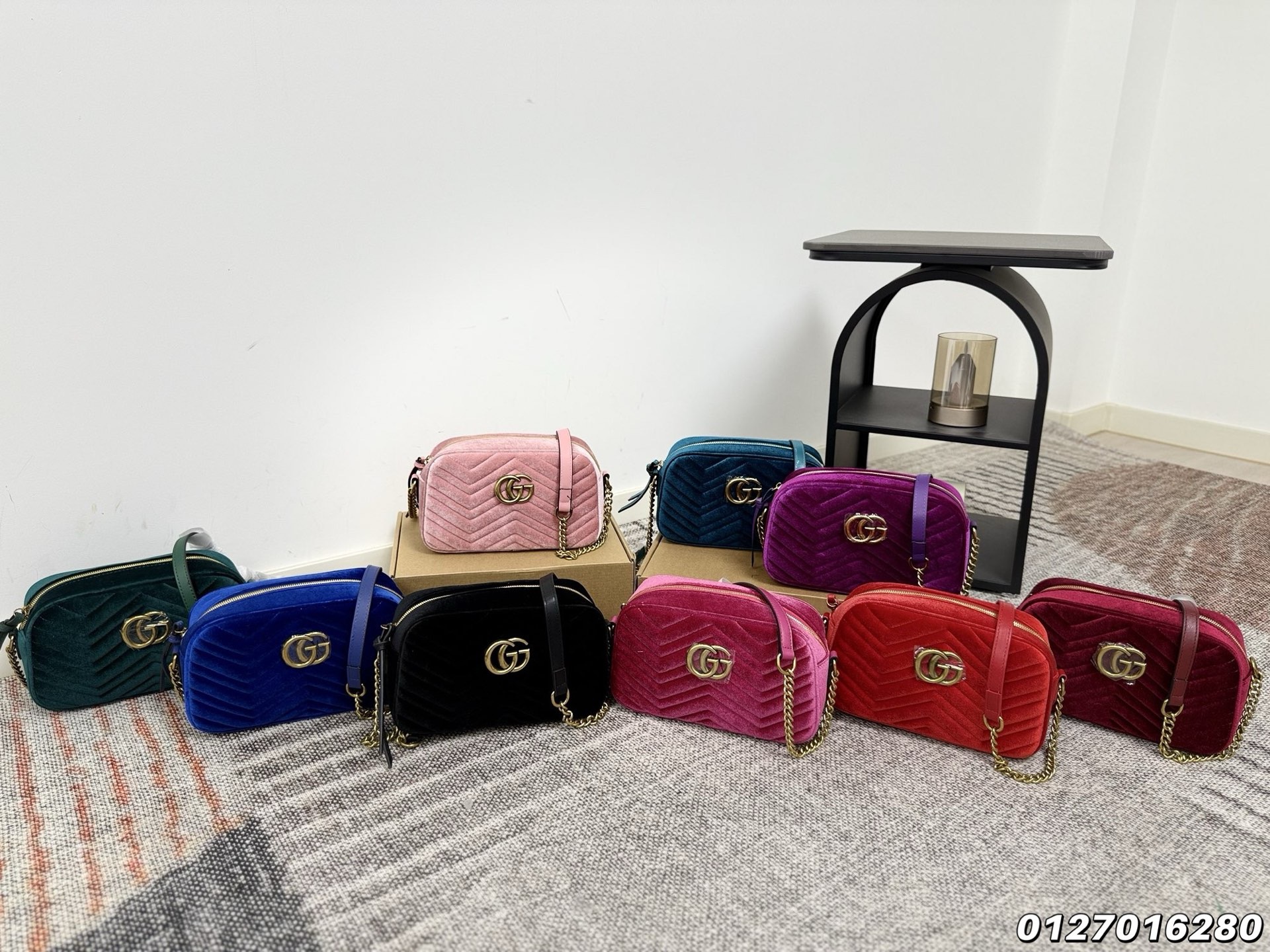 Gucci Velvet Camera Bag - Image 1