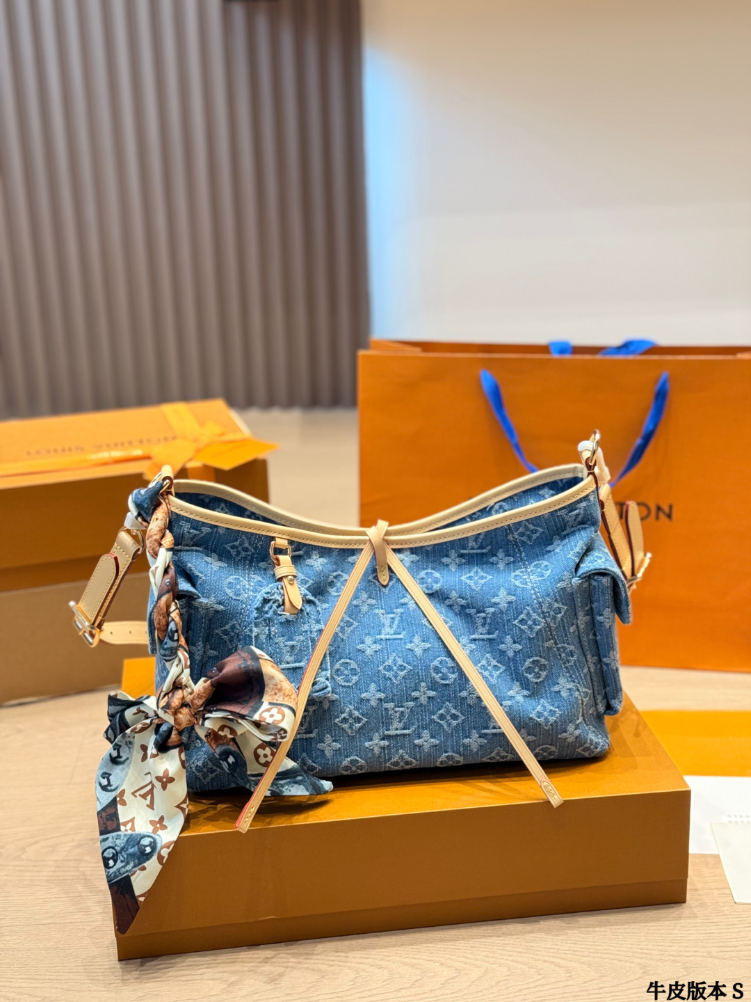 LV Carryall Cargo PM Monogram Denim Bag - Image 3