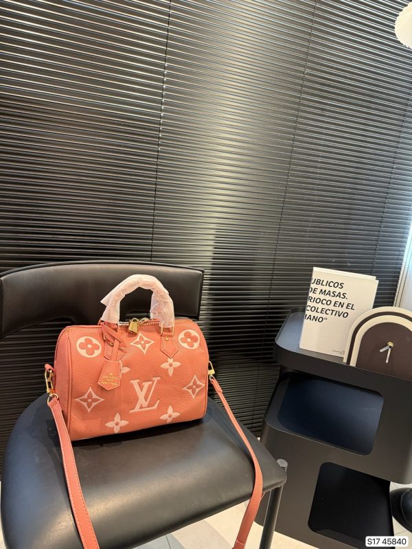 LV Embossed Pillow Bag