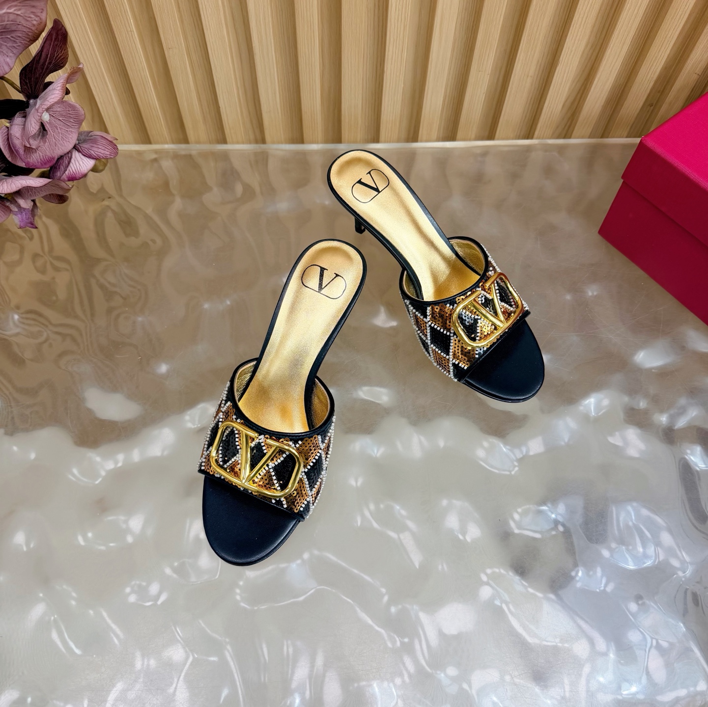 Valentino Women VLogo Slide Pumps - Image 7