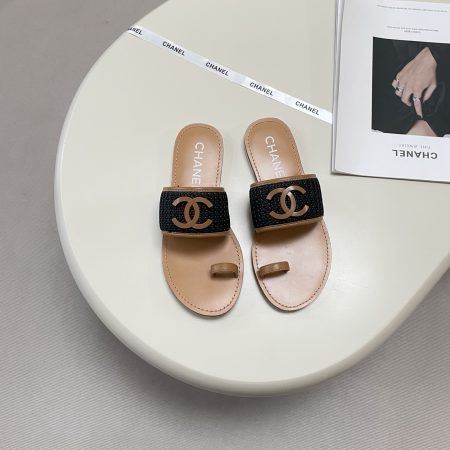 Chanel 26P Woven Thong Sandals - Image 3