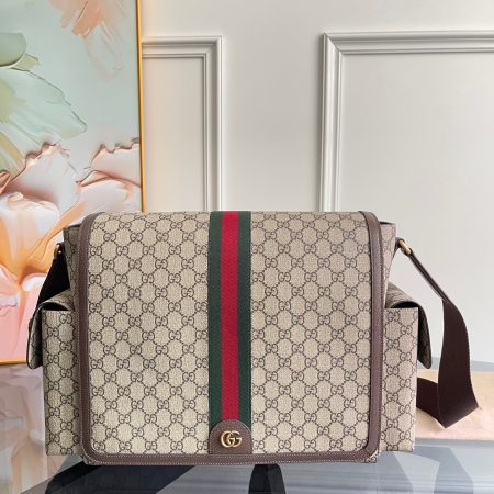 Gucci Large Changing Bag in Beige and Dark Brown - Image 1