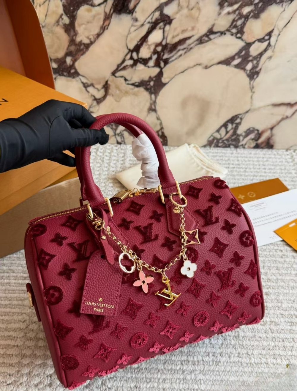 LV Petite Malle Monogram Empreinte Bag 10A - Image 6
