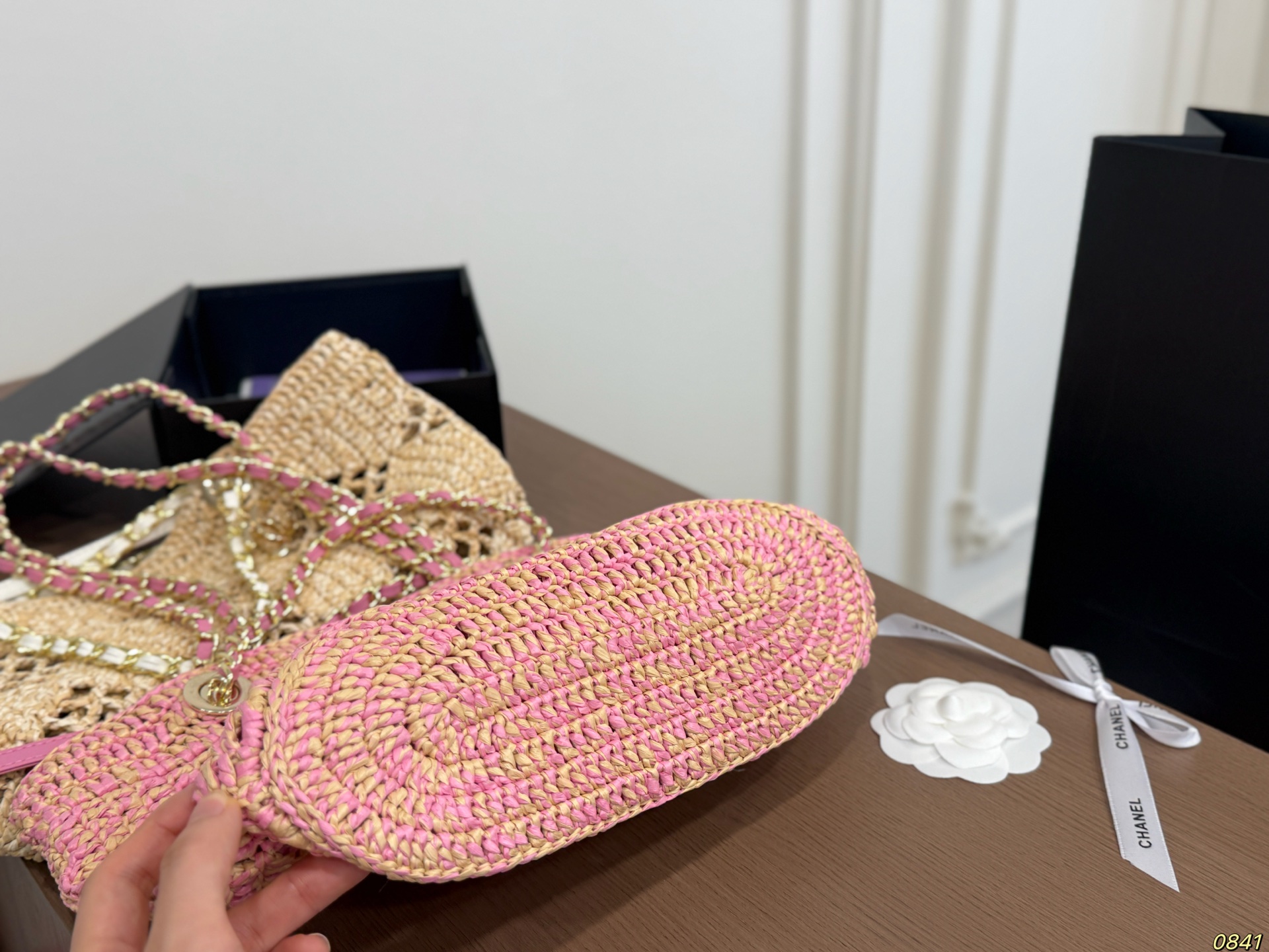 Chanel Straw Bag - Image 7