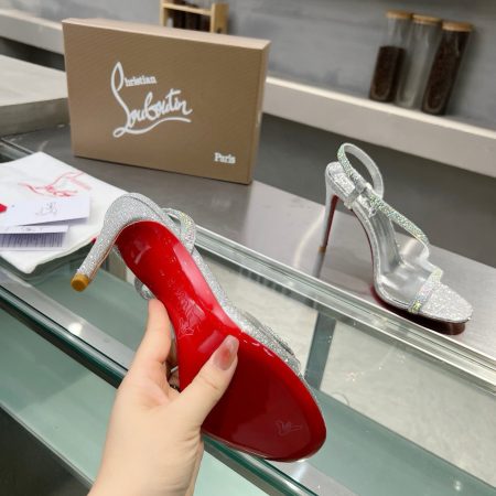 Christian Louboutin 10.5 cm Siver Heels - Image 8