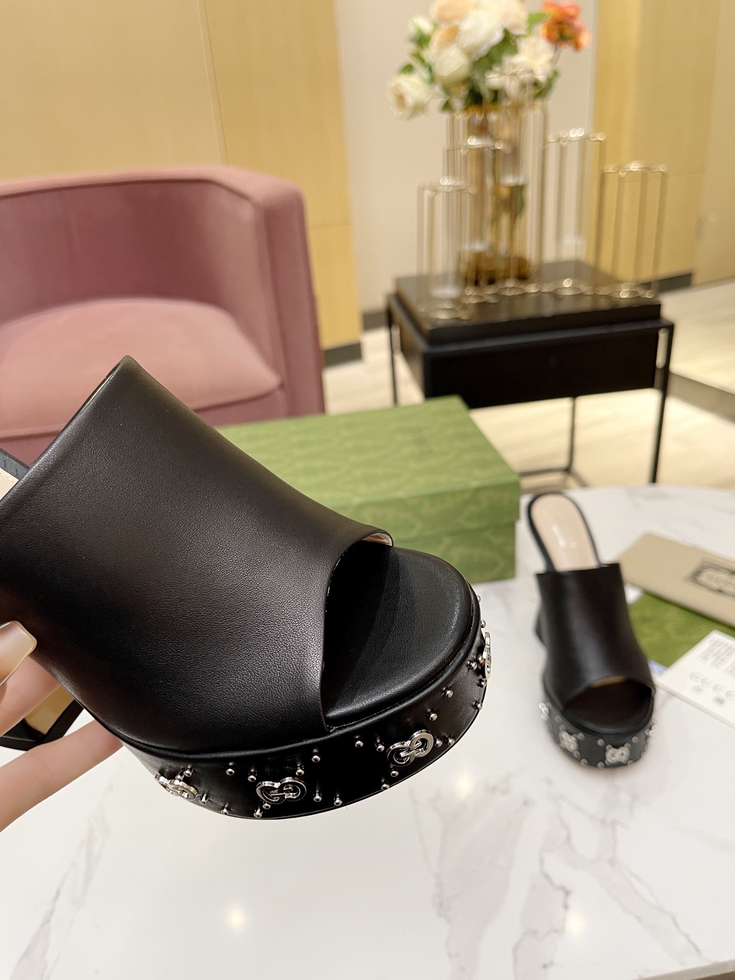 Gucci GG platform mules - Image 9