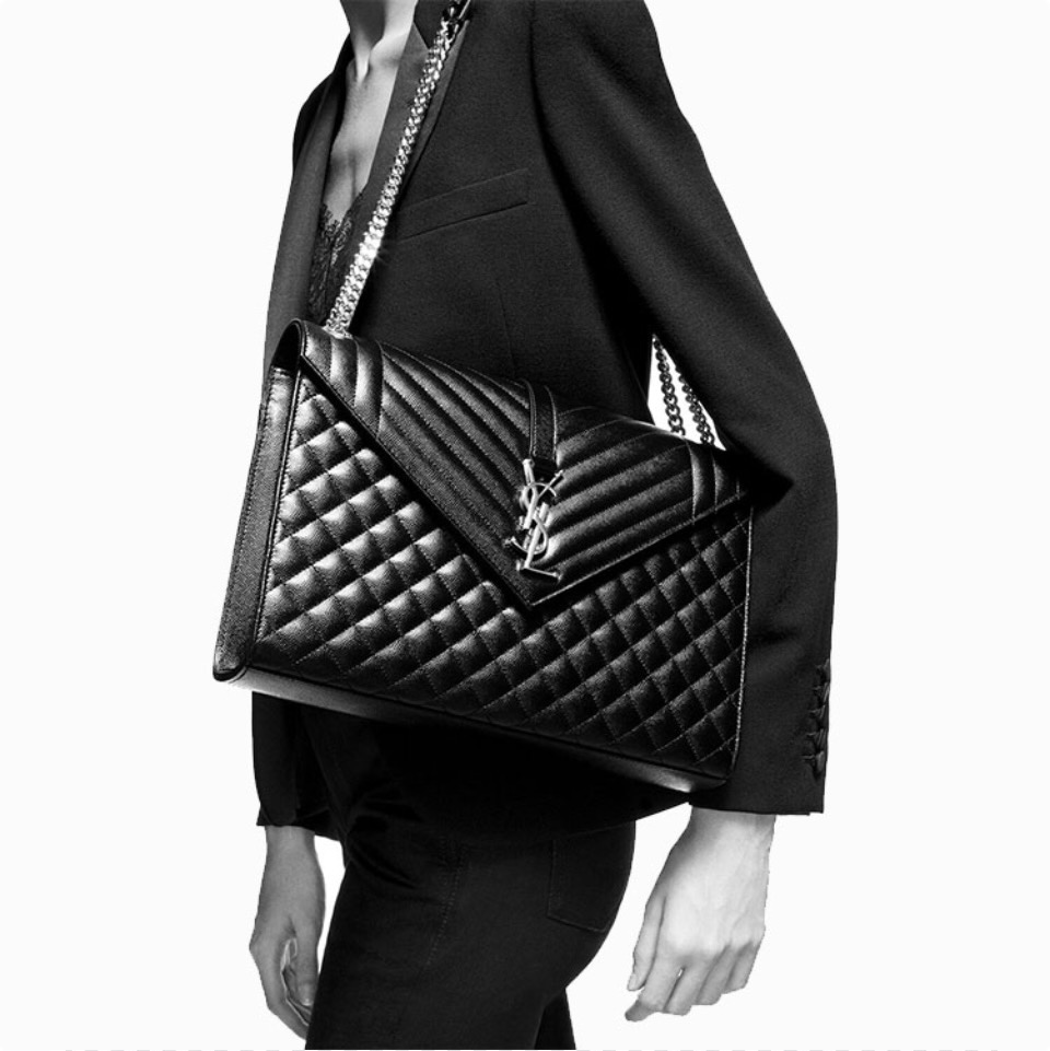 SAINT LAURENT YSL Envelope Shouder Bag Large - Image 2