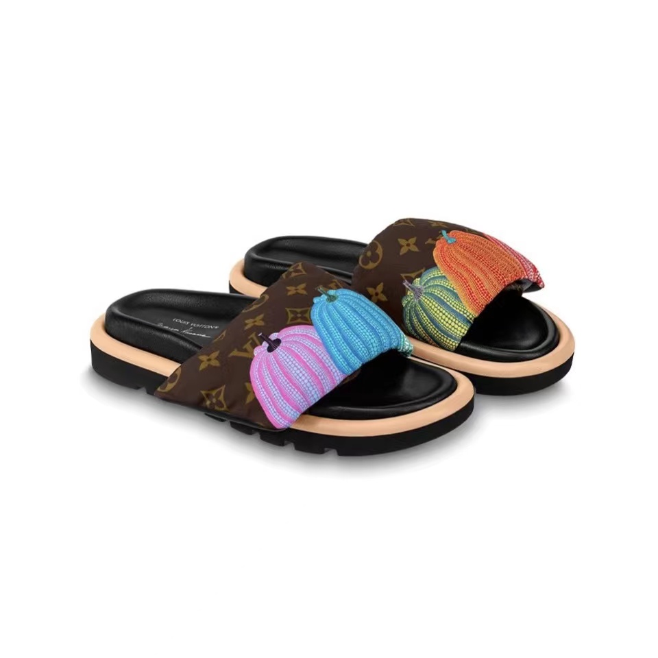LV Pillow Yayoi Kusama Slide Sandal - Image 1