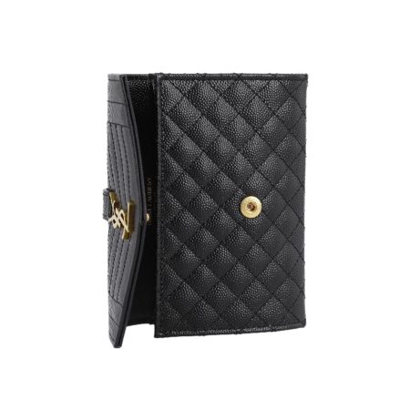 Saint Laurent YSL Grained Leather Wallet - Image 2