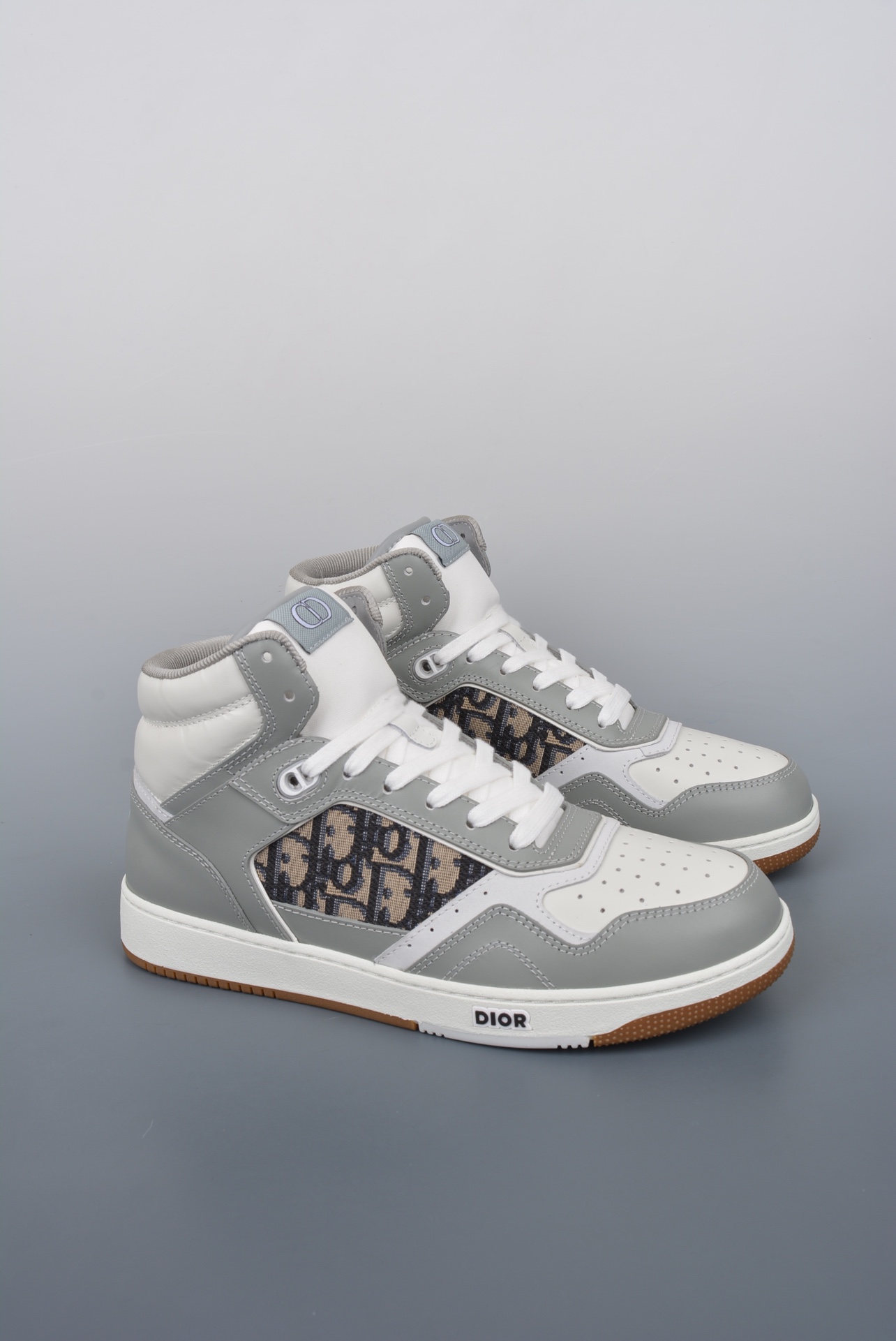 Dior B27 Sneakers High-Top Gray (AAA High Quality Version) - Image 1