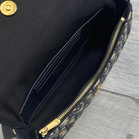 Dior 30 Montaigne Avenue Bag Oblique Blue - Image 8